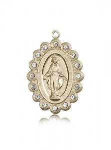 Miraculous Medal, 14 Karat Gold [BL5311]