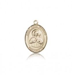 St. John Vianney Medal, 14 Karat Gold, Medium [BL2377]
