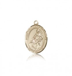 St. Thomas of Villanova Medal, 14 Karat Gold, Medium [BL3797]
