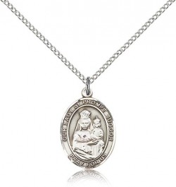 Our Lady of Prompt Succor Medal, Sterling Silver, Medium [BL0433]