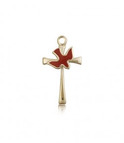 Holy Sprit Cross Pendant, 14 Karat Gold [BL6218]
