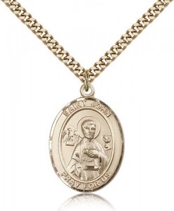 St. John the Apostle Medal, Gold Filled, Large [BL2361]