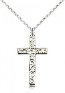 Cross Pendant, Sterling Silver [BL4735]