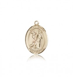 St. Roch Medal, 14 Karat Gold, Medium [BL3277]