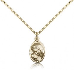 Madonna and Child Medal, Gold Filled [BL6353]