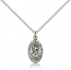 St. Christopher Medal, Sterling Silver [BL5800]