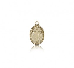 Friend In Jesus Cross Pendant, 14 Karat Gold [BL5100]