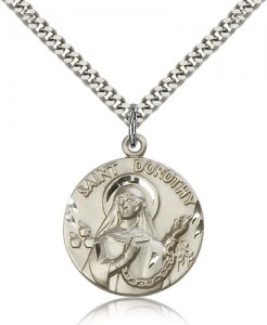 St. Dorothy Medal, Sterling Silver [BL4959]
