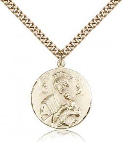 Our Lady of Perpetual Help Medal, Gold Filled [BL4496]