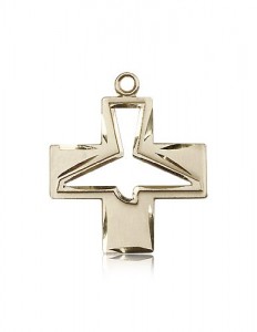 Holy Spirit Medal, 14 Karat Gold [BL6842]