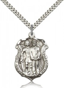 St. Michael the Archangel Medal, Sterling Silver [BL6480]