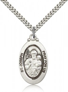 St. Joseph Medal, Sterling Silver [BL5920]