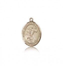 St. Bernard of Clairvaux Medal, 14 Karat Gold, Medium [BL0907]