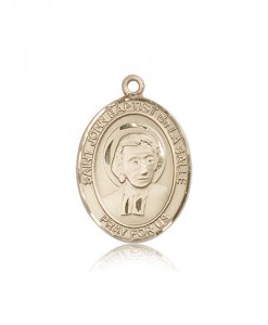 St. John Baptist De La Salle Medal, 14 Karat Gold, Large [BL2277]