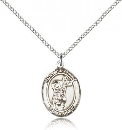 St. Stephanie Medal, Sterling Silver, Medium [BL3704]