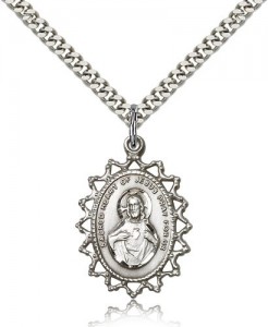 Scapular Medal, Sterling Silver [BL5240]