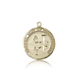St. Kateri Medal, 14 Karat Gold [BL6549]