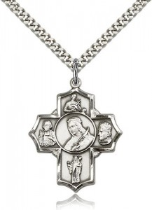 St. Philomena Vian Bos Jude Ger Medal, Sterling Silver [BL6492]