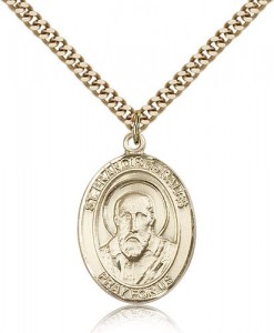 St. Francis De Sales Medal, Gold Filled, Large [BL1819]