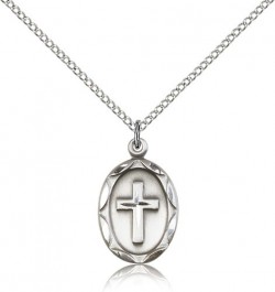 Cross Pendant, Sterling Silver [BL4648]