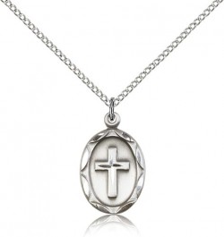 Cross Pendant, Sterling Silver [BL4648]