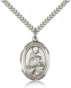 St. Daniel Medal, Sterling Silver, Large [BL1562]