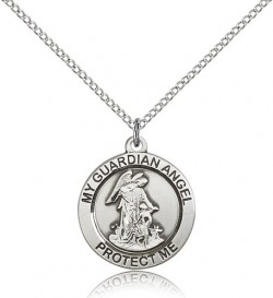 Guardian Angel Medal, Sterling Silver [BL5694]