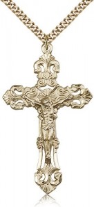 Crucifix Pendant, Gold Filled [BL4709]