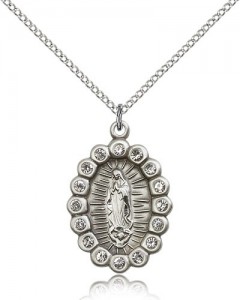 Our Lady of Guadalupe Medal, Sterling Silver [BL5303]