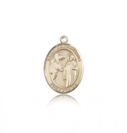 St. Columbanus Medal, 14 Karat Gold, Medium [BL1539]