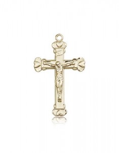Crucifix Pendant, 14 Karat Gold [BL4650]