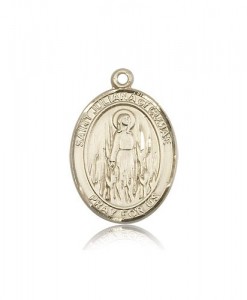St. Juliana Medal, 14 Karat Gold, Large [BL2484]