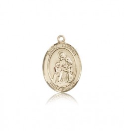 St. Angela Merici Medal, 14 Karat Gold, Medium [BL0718]