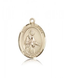 St. Remigius of Reims Medal, 14 Karat Gold, Large [BL3213]