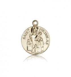 St. Nicholas Medal, 14 Karat Gold [BL6136]