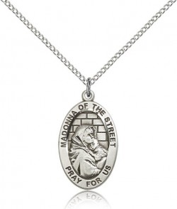 Madonna of the Street Medal, Sterling Silver [BL5839]