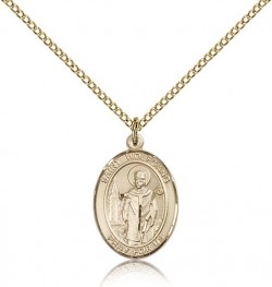 St. Wolfgang Medal, Gold Filled, Medium [BL3944]