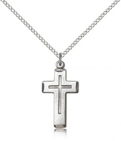 Cross Pendant, Sterling Silver [BL5204]