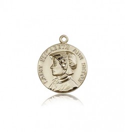 St. Elizabeth Ann Seton Medal, 14 Karat Gold [BL5188]