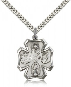 4 Way Cross Pendant, Sterling Silver [BL5879]