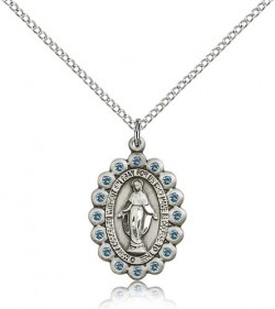 Miraculous Medal, Sterling Silver [BL5294]