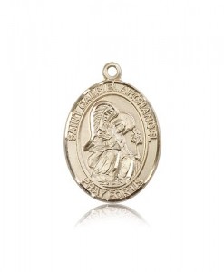 St. Gabriel the Archangel Medal, 14 Karat Gold, Large [BL1852]