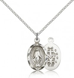 Miraculous Medal, Sterling Silver [BL4627]