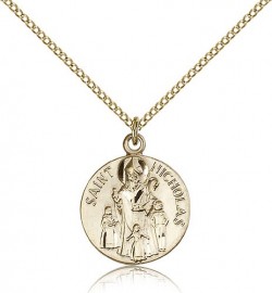 St. Nicholas Medal, Gold Filled [BL6135]
