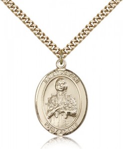 St. Kateri Medal, Gold Filled, Large [BL2523]