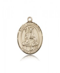 St. Walburga Medal, 14 Karat Gold, Large [BL3904]
