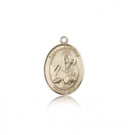 St. Andrew the Apostle Medal, 14 Karat Gold, Medium [BL0709]