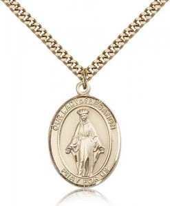 Our Lady of Lebanon Medal, Gold Filled, Large [BL0357]