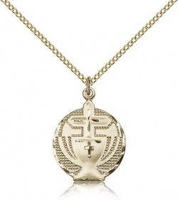 Communion Medal, Gold Filled [BL5460]