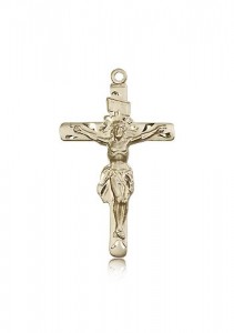 Crucifix Pendant, 14 Karat Gold [BL4779]